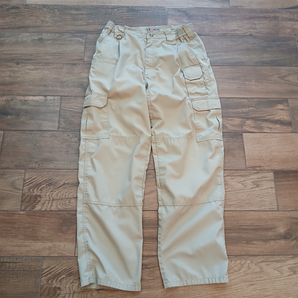5.11 Tactical Pants Mens 34x32 Tan Taclite‎ Pro Ripstop Cargo Utility 74273